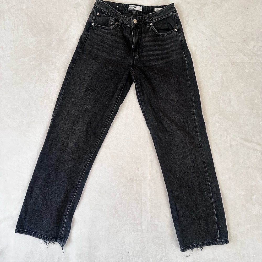 Garage Women's Slouchy Black Denim Jeans size 3 / 26 Barrel